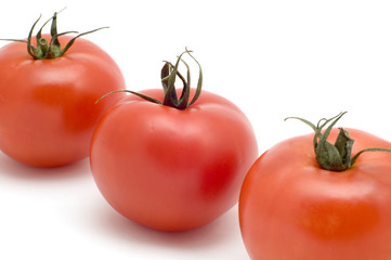 Three tomato close up
