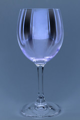 blue wine glass