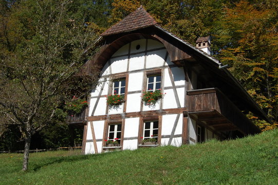 Fachwerkhaus in den Alpen