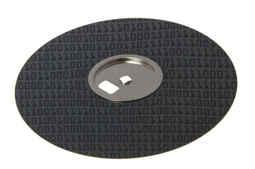 Binary code on disc