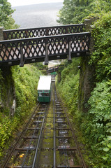 Fototapeta na wymiar Lynton & Lynmouth Cliff Railway