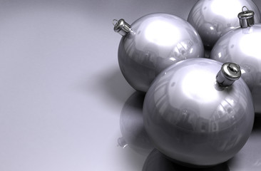 happy christmas background with colored balls