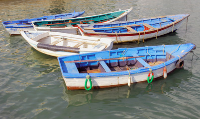 Naklejka na ściany i meble Portugal, Algarve, Tavira: Fishing boat