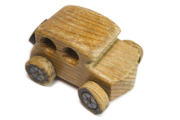 wooden car