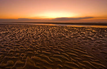 sunset on the beach