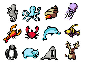 animaux - mer et nord