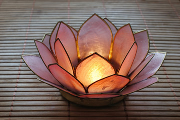 Lotus Candlestick Holder