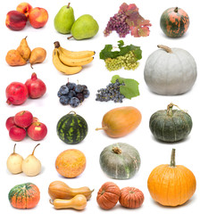 fruits and pumpkins