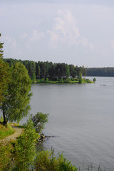 Fototapeta na wymiar Gheleznogorsk lake