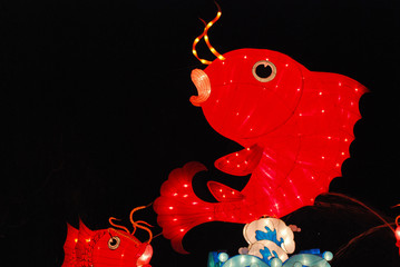 fish lantern in the Chinese gardens