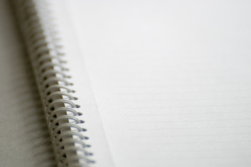 empty exercise book