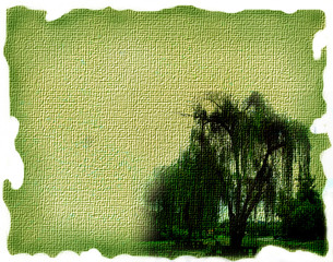 a tree on canvas