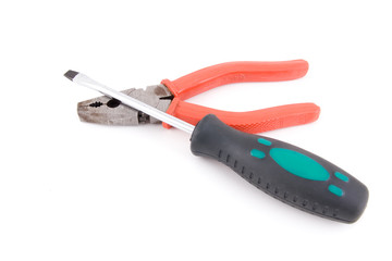 Plies and screwdriver