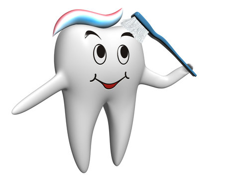 Selfbrushing tooth