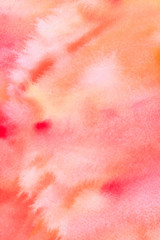 Abstract watercolor background - orange