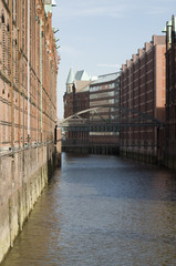 Naklejka premium hamburg speicherstadt