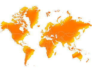 World map Fire