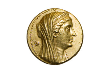 Antique Greek Gold Coin 300 bc