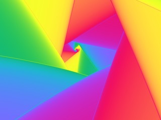 Fractal Rainbow Triangle