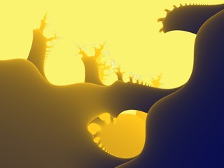 Yellow Abstract Scenery