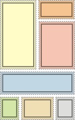 Stamp Frames Many Proportion