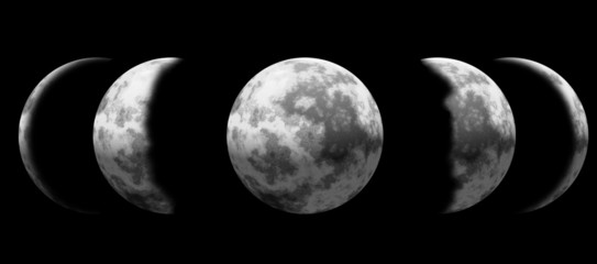Phases of the moon © Redwater Vectors