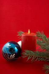 Red christmas decorations