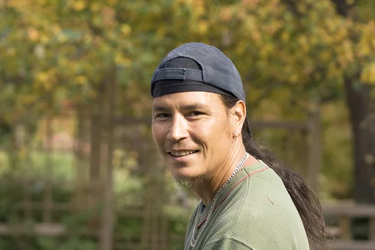 Smiling young adult male