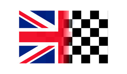 uk and racing flag