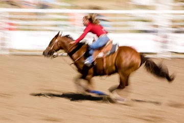 Papier Peint photo autocollant Léquitation Speed Horse