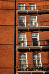 Naklejka premium London Victorian apartments detail
