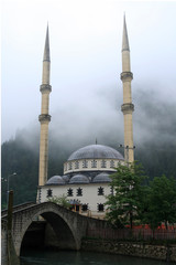 Fog Over the Mosque and bridge