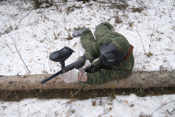 Paintball the player in an ambush