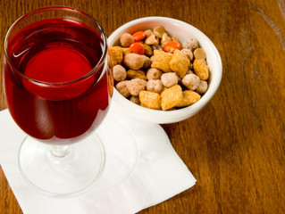 Wine Glass on a Bar