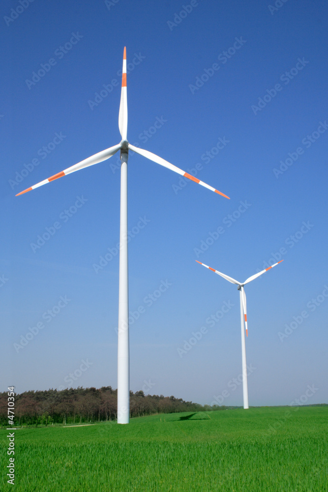 Wall mural Two windmill