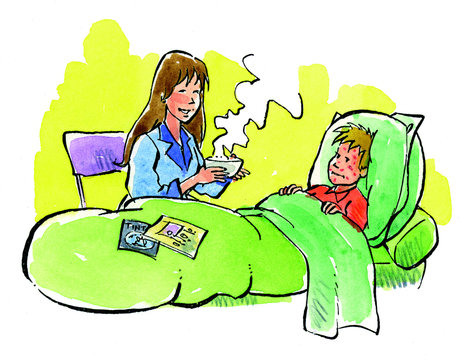 Aide &agrave; domicile : garde-malade