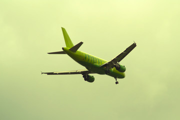 green aircraft