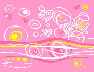 Pink romantic background