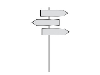 blank signpost