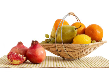 Basket with fruit
