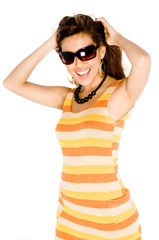 Fototapeta premium Woman In Summer Dress