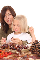 autumn - making decoration