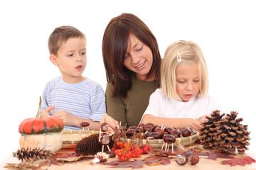 autumn - making decoration