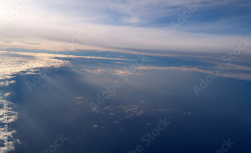 Coucher De Soleil Au Dessus Des Nuages Stock Photo And