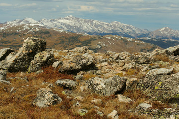 Fototapeta na wymiar Alpine rocks, Rocky Mountain National Park, Colorado
