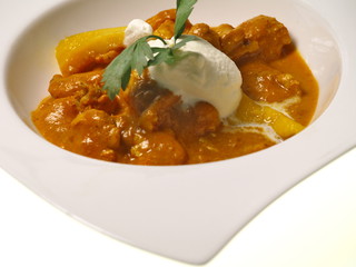 indisches hühnchen curry
