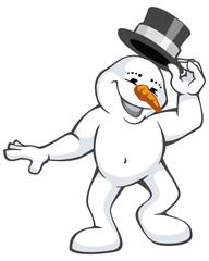 tanzender schneemann