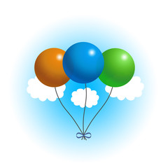 Obraz na płótnie Canvas Balloons in the Sky