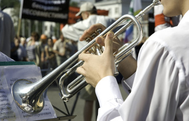 Obraz premium music on demonstration