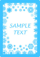 Surreal snowflakes design